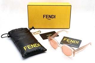 FENDI ROMA WOMENS SUNGLASSES - FRAME: PINK/LENSES: VIOLET - MODEL FE401371 - RRP £290: LOCATION - BOOTH