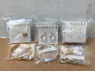 QTY OF ASSORTED ORELIA JEWELLERY ITEMS TO INCLUDE SETS OF 3 PAIRS OF SILVER PLATED STUD EARRINGS: LOCATION - F8