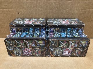 6 X SETS OF KONAMI YU-GI-OH 25TH QUARTER CENTURY CARD GAMES - COMBINED RRP £126.00: LOCATION - F7