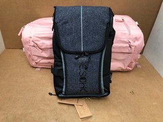 2 X LARGE BACKPACKS IN PINK TO INCLUDE BESCHOL BACKPACK IN BLACK: LOCATION - F7