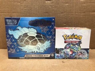 SET OF POKEMON STELLAR CROWN TRADING CARDS TO INCLUDE POKEMON SCARLET & VIOLET STELLAR CROWN ELITE TRAINER BOX: LOCATION - F6