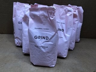 QTY OF 1KG BAGS OF GRIND & SOHO HOUSE DECAF BLEND ESPRESSO COFFEE BEANS: LOCATION - F5