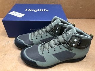 HAGLOFS MENS L.I.M MID PROOF ECO BOOTS IN GREEN - UK SIZE 11.5: LOCATION - F4