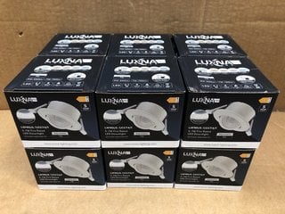 12 X LUXNA PRO LIGHTING 5-7W FIRE RATED DOWNLIGHTS: LOCATION - F4