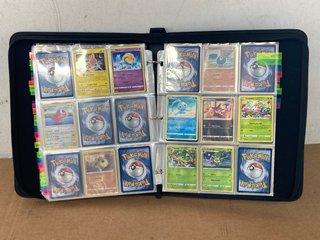 ASSORTED POKEMON TRADING CARDS IN CARD COLLECTION WALLET: LOCATION - E1