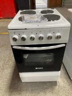 HADEN FREESTANDING SINGLE ELECTRIC OVEN: MODEL. HES050W - RRP £225: LOCATION - B1