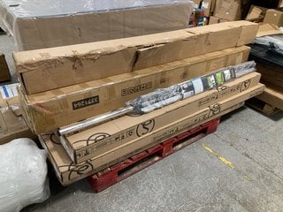 PALLET OF ASSORTED HOMEWARE/FURNITURE TO INCLUDE VIDA DESIGNS MILAN BUNK BED IN GREY & BRABANTIA ROTARY AIRER: LOCATION - B1 (KERBSIDE PALLET DELIVERY)