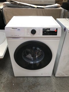 HISENSE STEAM INVERTER 9KG WASHING MACHINE IN WHITE: LOCATION - A4