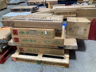 PALLET OF ASSORTED INCOMPLETE FLATPACK FURNITURE: LOCATION - B2 (KERBSIDE PALLET DELIVERY)