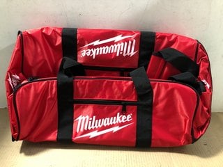 MILWAUKEE RED AND BLACK TOOL BAG: LOCATION - AR2