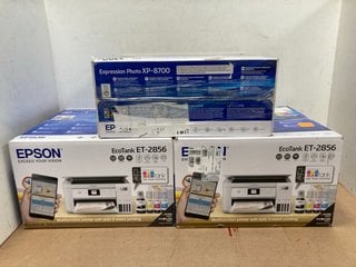 3 X ASSORTED EPSON PRINTERS TO INCLUDE EPSON ECOTANK ET-2856: LOCATION - AR3