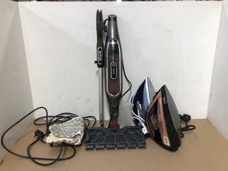 3 X ASSORTED ITEMS TO INCLUDE SHARK S6003UK STEAM CLEANER AND TEFAL ULTIMATE PURE IRON AND PHILIPS AZUR 7000 IRON: LOCATION - AR7