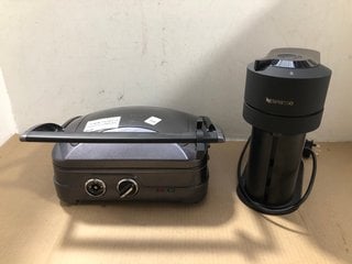 2 X KITCHEN ITEMS TO INCLUDE 1 NESPRESSO COFFEE MACHINE AND SMALL GRILL: LOCATION - AR9