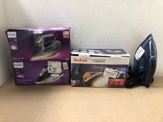 4 X ASSORTED APPLIANCES TO INCLUDE TEFAL ULTIMATE PURE POWERFUL AND EFFICIENT STEAM IRON: LOCATION - AR11