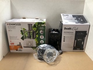 QTY OF ASSORTED KITCHEN ITEMS TO INCLUDE DUALIT CAFE ESPRESSO COFFEE MACHINE 84470: LOCATION - AR11