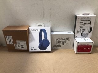 QTY OF ASSORTED HEADPHONES TO INCLUDE SONY NOISE CANCELLING WH-CH520: LOCATION - AR13