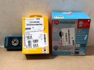 QTY OF ASSORTED ITEMS TO INCLUDE MOTOROLA FULL HD WIFI BABY CAMERA WITH NIGHT LIGHT: LOCATION - AR13