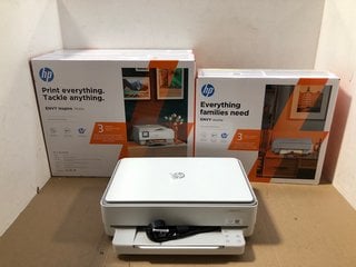 3 X ASSORTED HP PRINTERS TO INCLUDE HP ENVY INSPIRE 7920e PRINTER IN WHITE: LOCATION - AR13