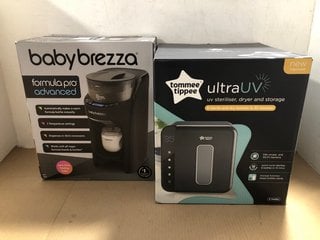 BABY BREZZA FORMULA PRO ADVANCED FORMULA MAKER TO INCLUDE TOMMEE TIPPEE ULTRA UV - UV STERILISER, DRYER AND STORAGE: LOCATION - BR9