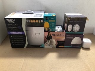 6 X ASSORTED BABY ITEMS TO INCLUDE ELVIE STRIDE QUIET, HANDS-FREE ELECTRIC BREAST PUMP: LOCATION - BR10