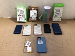 QTY OF ASSORTED ITEMS TO INCLUDE BELKIN BOOST CHARGER MAGNETIC PORTABLE WIRELESS CHARGER: LOCATION - BR11