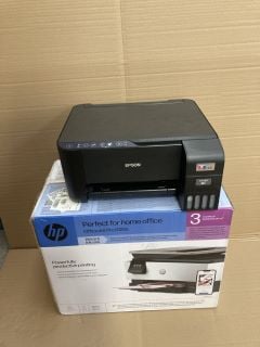 HP OFFICE JET PRO 8122E MULTIFUNCTIONAL PRINTER TO ALSO INCLUDE EPSON ECOTANK ET-2811 WIRELESS ALL IN ONE PRINTER IN BLACK: LOCATION - AR18