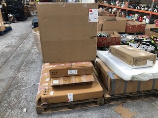 PALLET OF ASSORTED ITEMS TO INCLUDE JOHN LEWIS & PARTNERS FRANKLIN 6 LIGHT CHANDELIER: LOCATION - B6 (KERBSIDE PALLET DELIVERY)