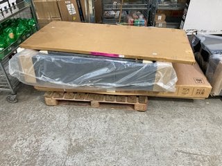 PALLET OF ASSORTED ITEMS TO INCLUDE DIVAN BASE PARTS: LOCATION - B8 (KERBSIDE PALLET DELIVERY)