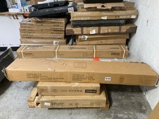 PALLET OF ASSORTED INCOMPLETE FLAT PACK ITEMS TO INCLUDE CURVED HEADBOARD IN DOUBLE: LOCATION - B8 (KERBSIDE PALLET DELIVERY)