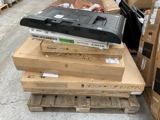 PALLET OF ASSORTED SPARES & REPAIRS TV'S TO INCLUDE PANASONIC LED TV M330 ( PCB BOARDS REMOVED ): LOCATION - A3 (KERBSIDE PALLET DELIVERY)