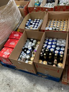 (COLLECTION ONLY) PALLET OF ASSORTED LAGERS & BEERS TO INCLUDE GREENE KING ABBOT IPA 5& VOL 500ML (WE OPERATE A CHALLENGE 25 POLICY. 18+ ID MAY BE REQUIRED UPON COLLECTION/DELIVERY, E.G. A VALID PASS