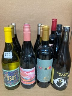 12 X ASSORTED BOTTLES OF WINE TO INCLUDE TJAILA PINTOTAGE 14% VOL 750ML (WE OPERATE A CHALLENGE 25 POLICY. 18+ ID MAY BE REQUIRED UPON COLLECTION/DELIVERY, E.G. A VALID PASSPORT OR PHOTO DRIVING LICE