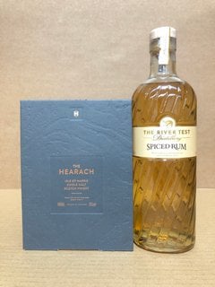 HEARACH SINGLE MALT SCOTCH WHISKEY 46% VOL 70CL TO INCLUDE THE RIVER TEST SPICED RUM 40% VOL 70CL (WE OPERATE A CHALLENGE 25 POLICY. 18+ ID MAY BE REQUIRED UPON COLLECTION/DELIVERY, E.G. A VALID PASS