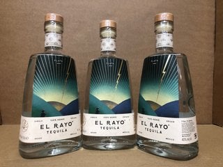 3 X EL RAYO TEQUILA 40% VOL 70 CL (WE OPERATE A CHALLENGE 25 POLICY. 18+ ID MAY BE REQUIRED UPON COLLECTION/DELIVERY, E.G. A VALID PASSPORT OR PHOTO DRIVING LICENCE): LOCATION - BR16