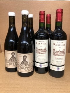 6 X ASSORTED WINES CHÂTEAU REYNIER BORDEAUX 12.5% VOL 75CL (WE OPERATE A CHALLENGE 25 POLICY. 18+ ID MAY BE REQUIRED UPON COLLECTION/DELIVERY, E.G. A VALID PASSPORT OR PHOTO DRIVING LICENCE): LOCATIO