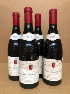 4 X NUITS- SAINT GEORGES RED WINE 13% VOL 750 ML (WE OPERATE A CHALLENGE 25 POLICY. 18+ ID MAY BE REQUIRED UPON COLLECTION/DELIVERY, E.G. A VALID PASSPORT OR PHOTO DRIVING LICENCE): LOCATION - BR16