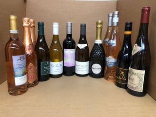 12 X ASSORTED BOTTLES OF WINE TO INCLUDE ARABELLA RESERVE 14.5% VOL 750ML (WE OPERATE A CHALLENGE 25 POLICY. 18+ ID MAY BE REQUIRED UPON COLLECTION/DELIVERY, E.G. A VALID PASSPORT OR PHOTO DRIVING LI