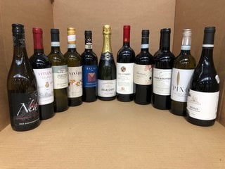 12 X ASSORTED BOTTLE OF WINE TO INCLUDE VITIANO FALESCO 750ML 13.5% VOL (WE OPERATE A CHALLENGE 25 POLICY. 18+ ID MAY BE REQUIRED UPON COLLECTION/DELIVERY, E.G. A VALID PASSPORT OR PHOTO DRIVING LICE