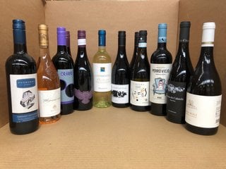 12 X ASSORTED BOTTLES OF WINE TO INCLUDE ORARIO MERLOT 13% VOL 75CL (WE OPERATE A CHALLENGE 25 POLICY. 18+ ID MAY BE REQUIRED UPON COLLECTION/DELIVERY, E.G. A VALID PASSPORT OR PHOTO DRIVING LICENCE)