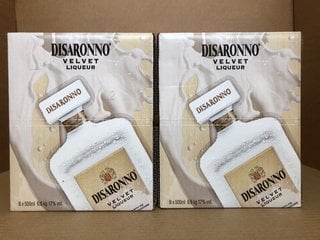 2 BOXES OF 6 BOTTLES OF DISARONNO VELVET LIQUEUR 500ML 17% VOL: LOCATION - BR17