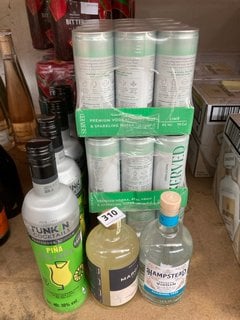 (COLLECTION ONLY) QTY OF ASSORTED DRINKS TO INCLUDE FUNKIN COCKTAIL PINA COLADA 10% VOL 700ML (WE OPERATE A CHALLENGE 25 POLICY. 18+ ID MAY BE REQUIRED UPON COLLECTION/DELIVERY, E.G. A VALID PASSPORT