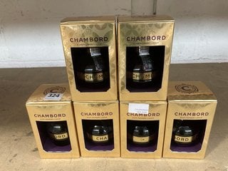 6 X BOTTLES OF CHAMBORD BLACK RASPBERRY LIQUEUR 20CL 16.5% VOL: LOCATION - BR17