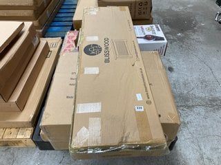 PALLET OF ASSORTED FLAT PACK ITEMS TO INCLUDE BLISSWOOD RADIATOR COVER IN WHITE: LOCATION - B4 (KERBSIDE PALLET DELIVERY)