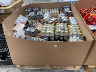 PALLET OF ASSORTED DRINKS TO INCLUDE PEPSI MAX MANGO FLAVOUR 500ML BOTTLES ( B.B DATE 06.2024 ): LOCATION - B4 (KERBSIDE PALLET DELIVERY)