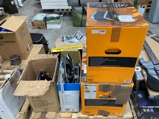 PALLET OF ASSORTED ITEMS TO INCLUDE 24L ELECTRIC COOLBOX: LOCATION - A7 (KERBSIDE PALLET DELIVERY)