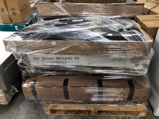 PALLET OF ASSORTED SPARES AND REPAIRS TV'S 9 PCB BOARDS REMOVED: LOCATION - B2 (KERBSIDE PALLET DELIVERY)