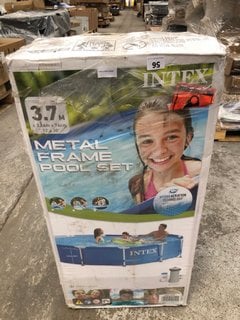 INTEX METAL FRAME POOL SET SIZE 3.7M: LOCATION - B2