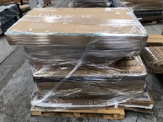 PALLET OF ASSORTED SPARES AND REPAIRS TV'S (PCB BOARDS REMOVED ): LOCATION - B2 (KERBSIDE PALLET DELIVERY)