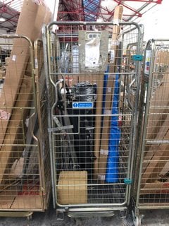 QTY OF ASSORTED ITEMS TO INCLUDE METAL STEP LADDERS ( CAGE NOT INCLUDED ): LOCATION - B6 (KERBSIDE PALLET DELIVERY)