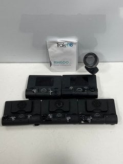 X5 TRAKM8 RH600 DASH CAMERAS IN BLACK. (INCLUDES VARIETY OF CABLES, SD CARDS REMOVED, NO STORAGE) [JPTM125509]